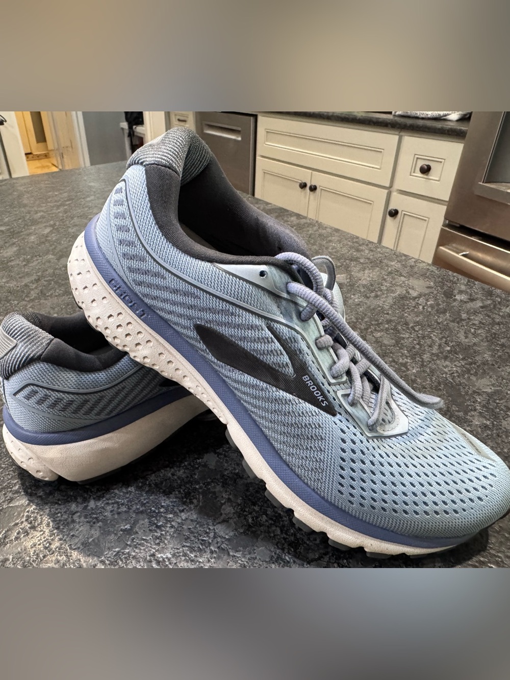 Brooks Women's Running Shoes - Light Blue and Gray